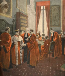 Der Berufungsgerichtshof während der Zola-Affäre, Illustration aus 